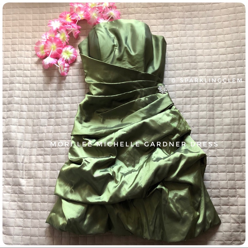 Mori Lee Michelle Gardner strapless formal gown